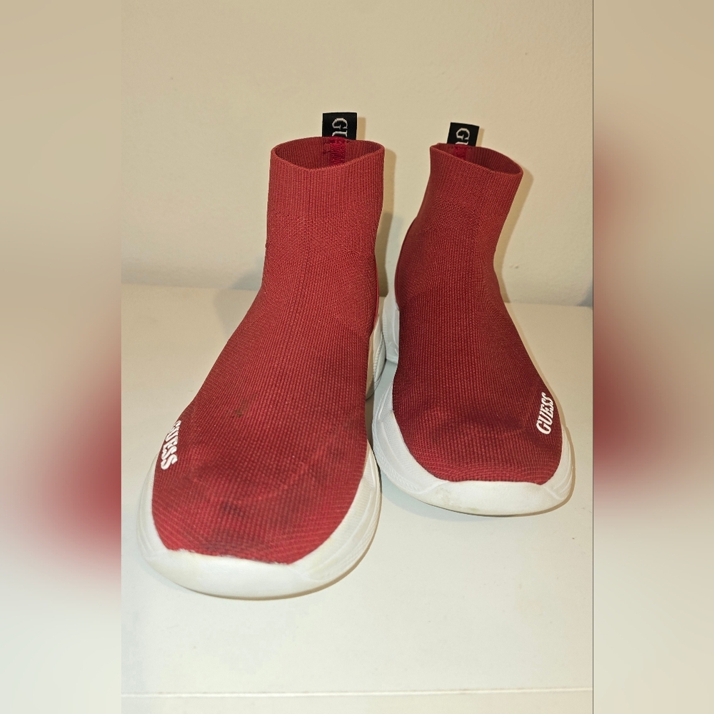 Guess Red Burgundy Women's Slip-On Sneakers